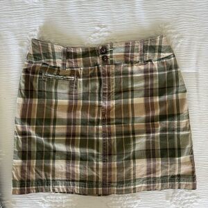 Vintage Y2K Plaid Mini Skirt with Built in Shorts
